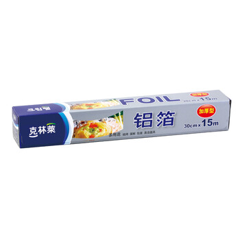 
                                        【克林莱旗舰店】韩国克林莱铝箔纸锡纸锡箔纸油纸烹调纸烹饪纸烧烤炉烤肉烤箱面包糕点蛋糕 CF-3 30cm*15m                