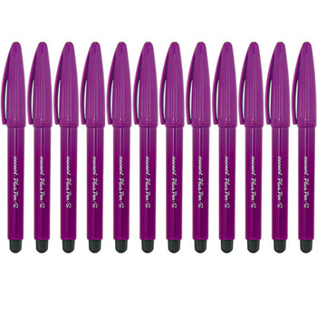 s 04031可换芯水性纤维笔彩色中性笔/签 笔12支紫色#08