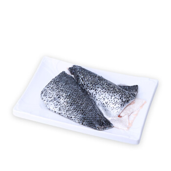 宝程 挪威进口鲜冻三文鱼皮（大西洋鲑） 袋装 500g