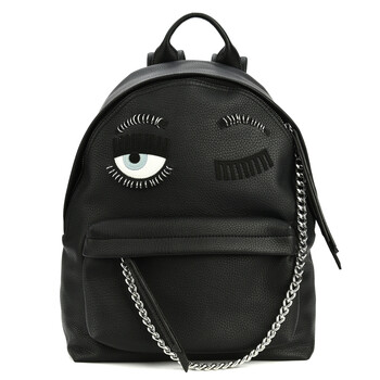 chiara ferragni 嘉拉法拉格尼 女士黑色眼睛款双肩背包 cfz007
