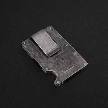 不锈钢卡夹德国modern航空铝制钱夹男士个性创意潮简约金属卡片包