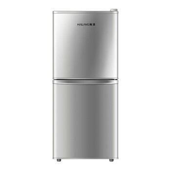 海浪(hailang) bcd-138家用冰箱节能静音电冰箱 小型小冰箱 双门 拉丝