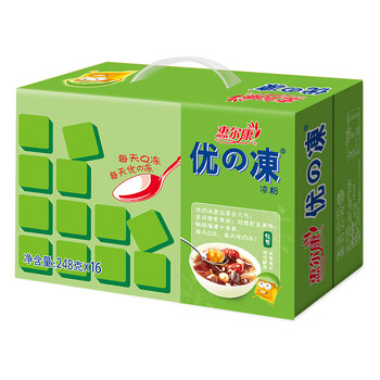 惠尔康 烧仙草 凉粉 饮料 优的冻(仙草冻) 清凉饮品 248g*16盒 整箱