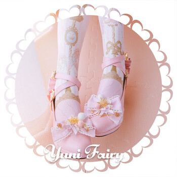 洛丽塔鞋YuniFairy~雪公主~ lolita鞋粗跟防水台lo鞋粉色35【图片价格品牌