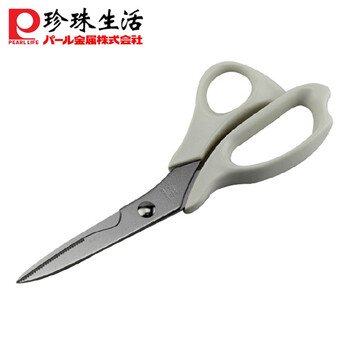 日本进口珍珠生活C-6359厨具不锈钢剪多功能 /鱼肉剪 /家用剪