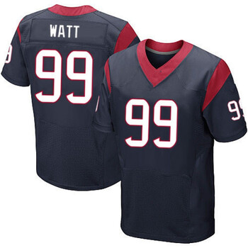 nfl球衣 德州人队精英版刺绣橄榄球球衣 美式足球服 99号蓝色 xxl