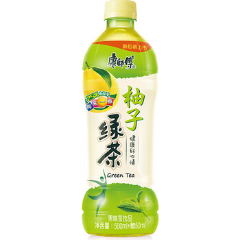 康师傅柚子绿茶550ml*15瓶(新老包装自然替换)