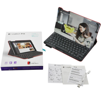 罗技（Logitech）iK1051 带集成键盘的保护套 红色(适用于iPad  air2)