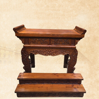供桌元宝桌寺庙供桌佛堂寺庙用品元宝桌尺寸 香樟木【图片 价格 品牌