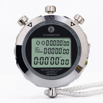 追日（PURSUN） 秒表计时器多功能电子金属表 跑步田径比赛专用计时三排显示 100道记忆 PS-6100