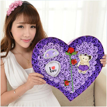 圆爱 情人节礼物香皂花玫瑰礼盒 生日礼物 送女友女生老婆表白实用