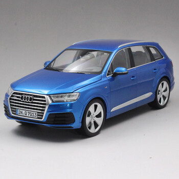 奥迪q7 1:18 迷你切 2015新奥迪audi q7 suv仿真合金汽车模型 蓝色