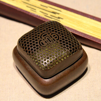 铜欣祥 铜香炉 檀香炉 盘香 沉香炉 香熏炉 喜字炉 铜香炉 熏香炉家居摆设铜饰品 无提小喜字