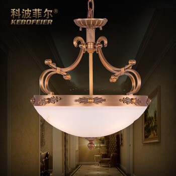 科波菲尔 欧式全铜灯 铜灯 餐厅吊灯 9025-1 led3W暖白光 400mm