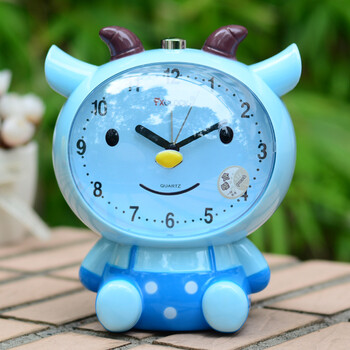 中天乐儿童卡通会说话语音创意静音床头卧室懒人夜光可爱学生小闹钟