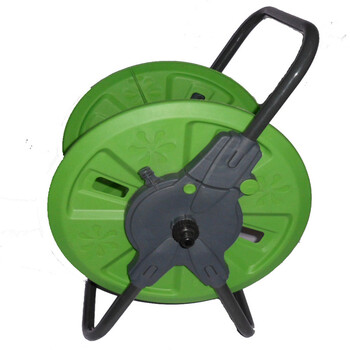 无以伦比 家用加厚大号手提折叠水管车架花园浇花洗车水枪水管收纳架