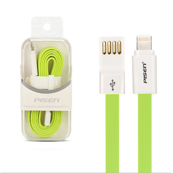 品胜小面数据线 适用苹果iPhone6S iphone7/5S ipad4 手机车载充电器 蓝莓紫(不含充电器)