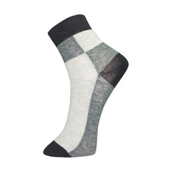 米兰春天 抗菌防臭男士袜子 木浆纤维中筒休闲男袜 均码