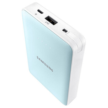 三星（SAMSUNG）11300mAh移动电源/充电宝  柔蓝