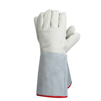 瑞珂韦尔 牛皮隔热手套防寒保暖冷库实验电焊 CF2035 1副 35cm