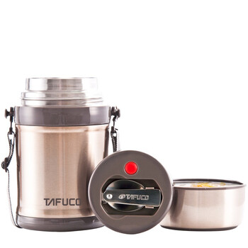 泰福高（TAFUCO） 保温粥桶 不锈钢真空便携焖烧壶T-2041 750ML 香槟色