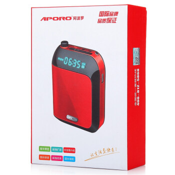阿波罗(APORO)T9 音箱 音响迷你扩音器教学导游促销便携音乐播放器(典雅黑)