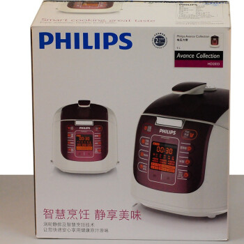 
                                        飞利浦（PHILIPS）电压力锅 一锅双胆 智能操控 涡轮静排泄压 HD2033/21 5L高压锅                