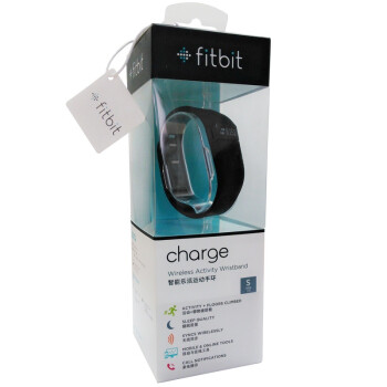 
                                        Fitbit Charge 智能手环  自动睡眠记录 来电显示 运动蓝牙手表计步器 典雅黑 S                