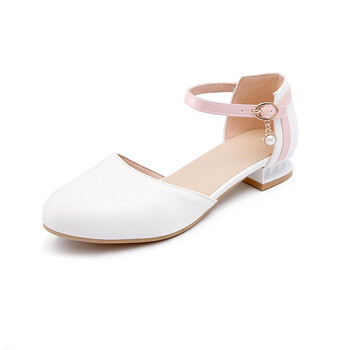 女童一字带凉鞋2018夏季新款韩版10小公主12岁大童包头高跟儿童鞋sn