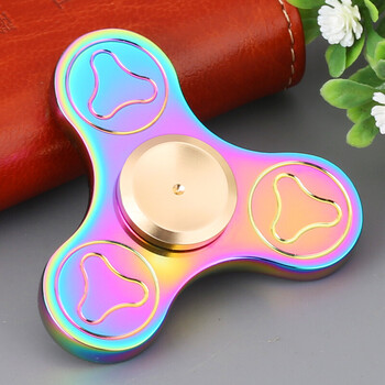 指尖陀螺玩具减 儿童指间陀螺手指螺旋炫彩魔幻指上陀螺 炫彩人形