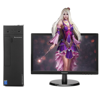 联想 D3005 家用台式电脑（E1-6010 2G 500G 集成 win7）黑色