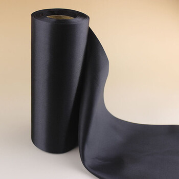 20cm长条布绸布条屋顶装饰彩带布条丝带缎带吊顶 黑色