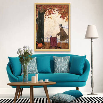 卖画人 客厅装饰画沙发背景墙画现代简约北欧风格幸福生活卧室墙壁挂