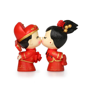 婚庆摆件婚房装饰子孙桶0033 恩恩爱爱(中号)