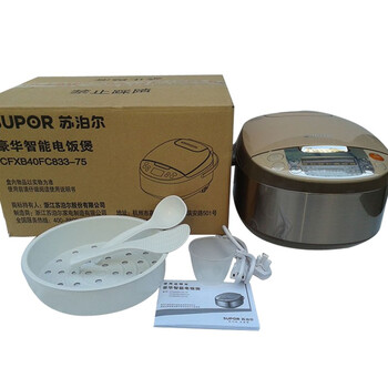 
                                        
                                                            苏泊尔（SUPOR）电饭煲电饭锅4L容量 智能预约定时陶晶内胆拉丝不锈钢机身家用智能电饭煲CFXB40FC833-75                