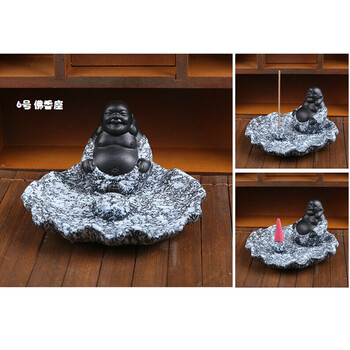 芳夕 多功能佛香座 禅意盘香檀香炉 陶瓷线香锥塔香插薰焚香炉盘 21号佛香座