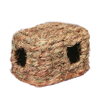 洁西草窝兔子草窝龙猫豚鼠荷兰猪草窝鸟窝折叠草窝双口草窝