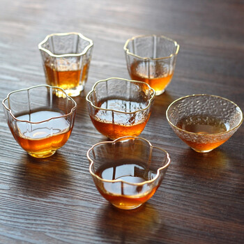 yagod 锤纹玻璃茶杯手工茶器个人杯功夫茶具茶盏创意厨具新品 日式