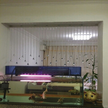 
                                        漫倾（MQ）三角条 水晶珠帘玄关隔断大型工程客厅装饰帘吧台酒柜鞋柜成品玻璃帘珠帘屏风帘 款式十                