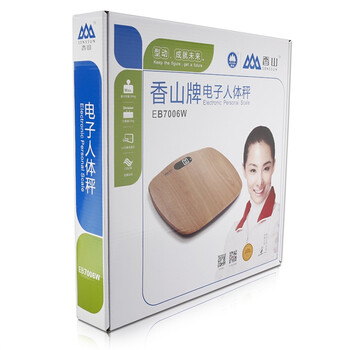 
                                        
                                        香山EB7006W 电子体重称人体秤（原木纹）                