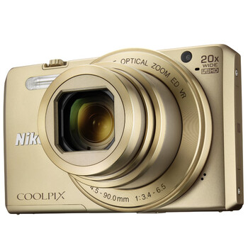 
                                        尼康（Nikon）COOLPIX S7000 数码相机 金色 (1602万有效像素 20倍光变 背入式CMOS 3英寸屏 25mm广角 WIFI)                
