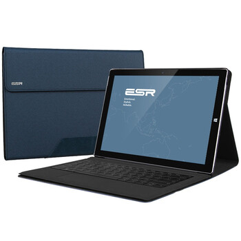 
                                        亿色（ESR）睿致系列 Surface Pro 3保护套/支架皮套 Pro3包/套 适用于微软Surface Pro3 12英寸 深邃蓝                