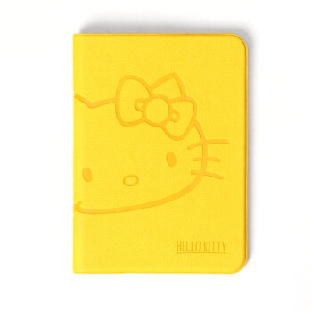 日本凯蒂猫（Hello Kitty）旅行收纳护照夹证件包护照套卡通短款多功能保护套收纳包 鹅黄色