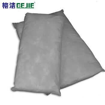 格洁 923025通用枕形吸液棉 吸油枕漏油垫应急吸附材料灰色40cm×25cm×5cm×16个
