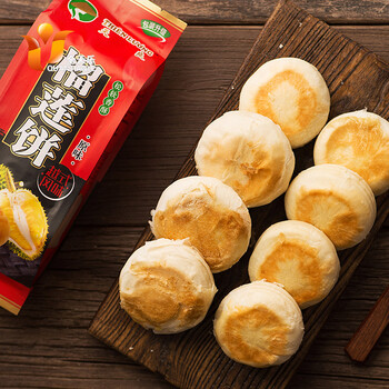 天良(tian liang)榴莲饼办公室零食新鲜广东特产点心糕点袋装 300克*2