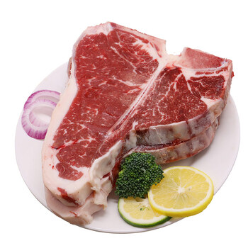 核酸已检测御鲜轩澳洲牛肉冷冻安格斯谷饲牛t骨牛肉500g袋原切生牛肉