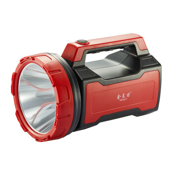 金莱特（KENNEDE）LED充电式大功率强光远射手提灯 探照灯 应急灯 户外照明灯10W KN-9211红色