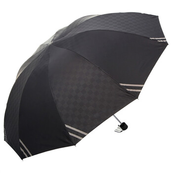 
                                        
                                                            天堂伞 英伦风格黑胶加大61cm*10骨三折晴雨伞32248E黑色                
