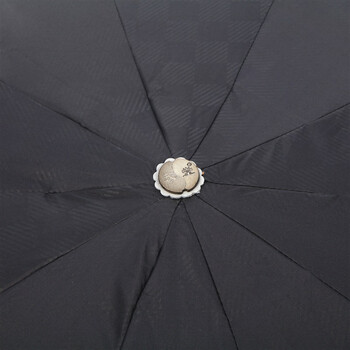 
                                        
                                                            天堂伞 英伦风格黑胶加大61cm*10骨三折晴雨伞32248E黑色                