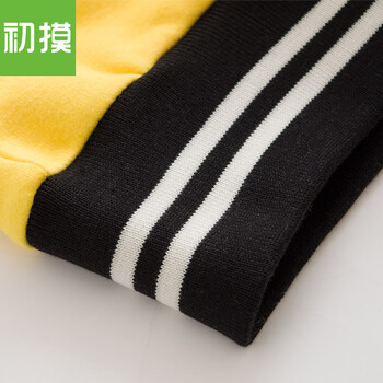 初摸 2015秋冬新款加绒加厚棒球服女 韩版时尚拼接棒球衫短外套女756 蓝色 M